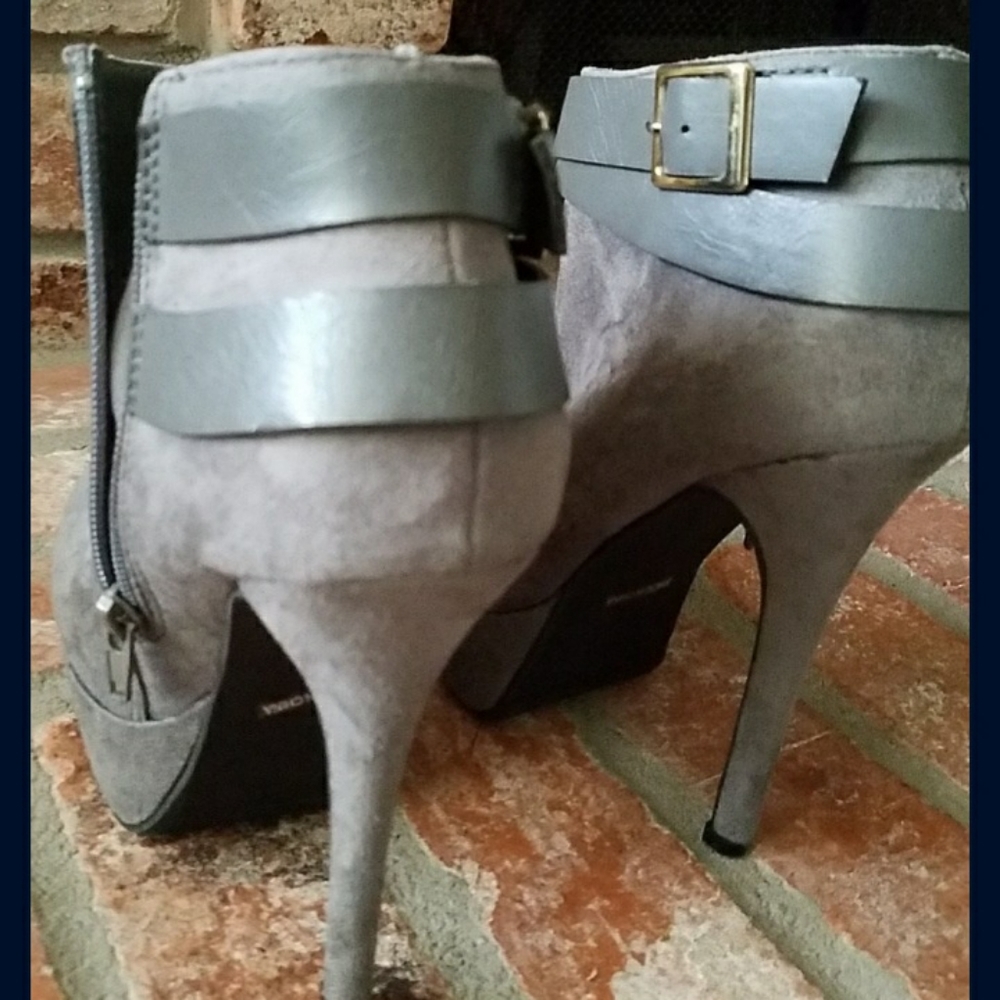 Grey Platform Booties - Picture 3 of 6